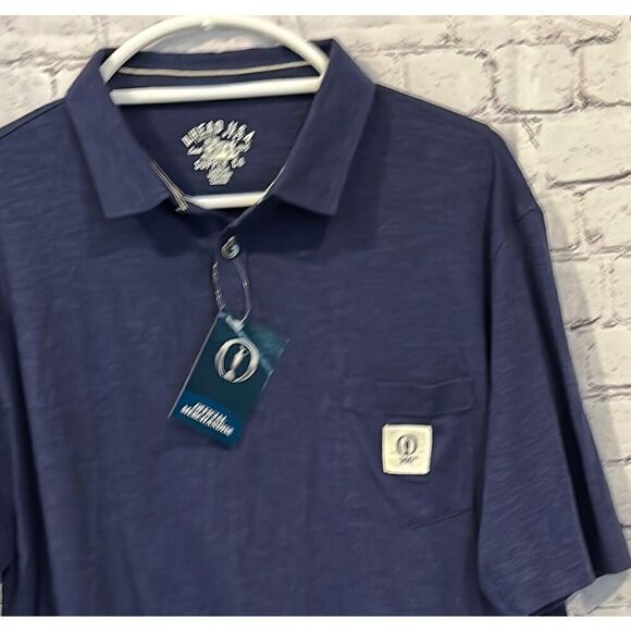 NWT Ahead The Open Royal Birkdale 146th Embroidered Logo Teal Blue Golf Shirt L - Picture 3 of 6